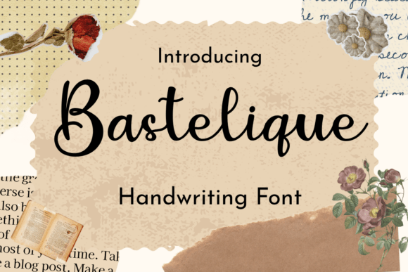 Bastelique: A Modern Script Font for Editorial Design