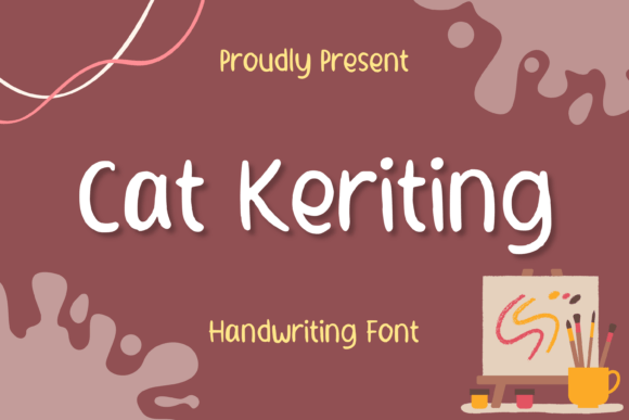 Cat Keriting: A Soft Script Font for Warm Editorial Design