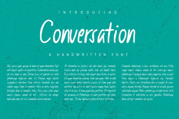 Conversation Typeface Review: A Friendly Script for Modern Brands