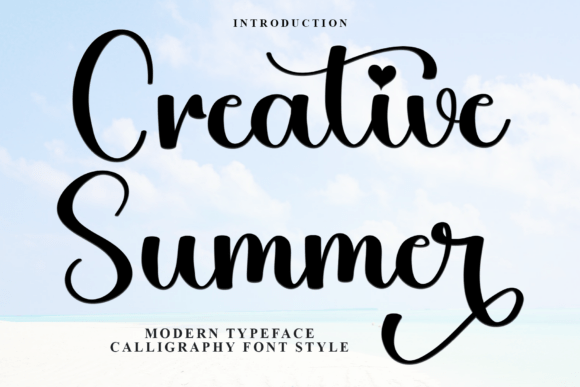 Creative Summer: A Modern Script Font for Digital Branding