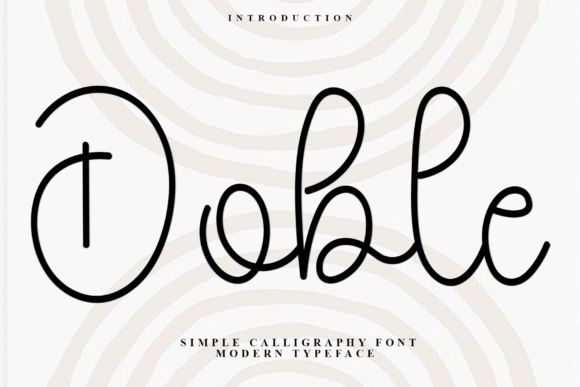Doble Typeface Review: A Soft Script for Modern Web Design