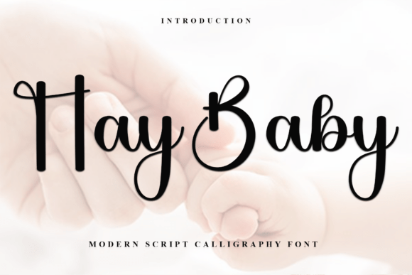 Hay Baby Typeface: A Festive Script for Handmade Holiday Goods