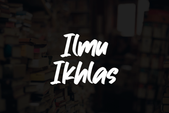 Ilmu Ikhlas: A Script Typeface for Modern Web Design