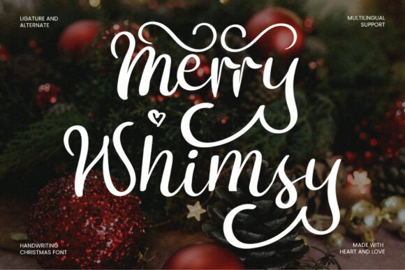 Merry Whimsy: A Joyful Script Font for Holiday Branding