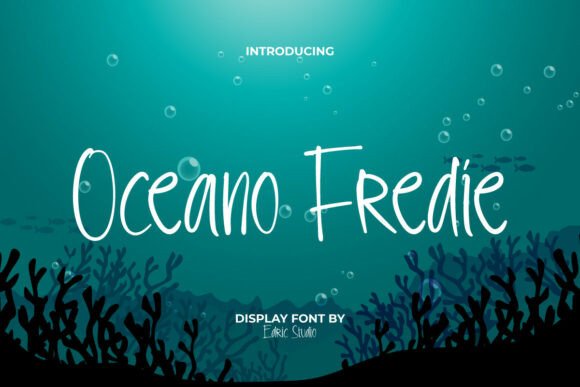 Oceanofredie: A Serene Script Font for Editorial Design