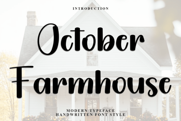 October Farmhouse: A Versatile Script Font for Handmade Crafts