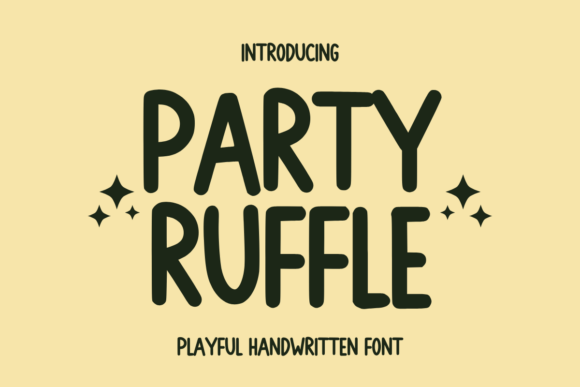 Party Ruffle: The Handwritten Font for Playful Brand Identity