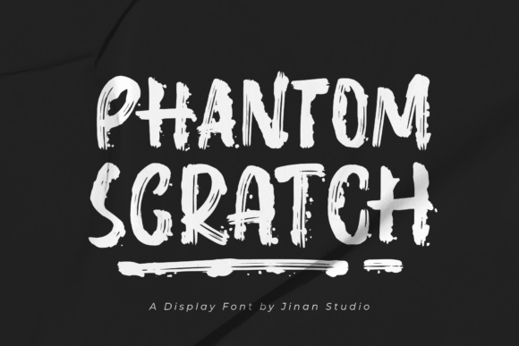 Phantom Scratch: A Bold Display Typeface for High-Impact Campaigns