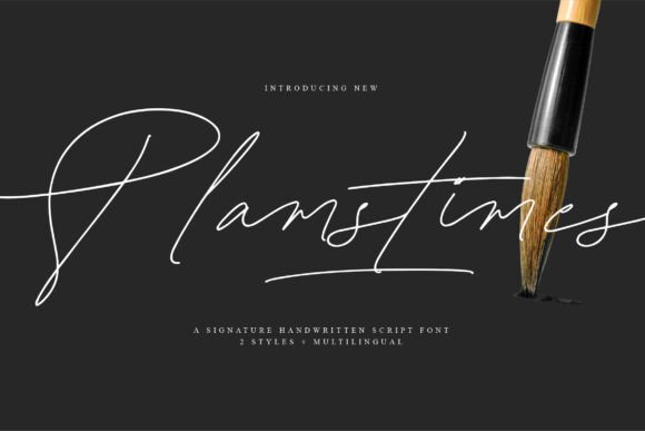 Plamstimes: A Modern Script Typeface for Elegant Web Design
