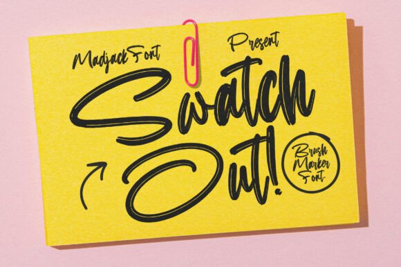 Swatch out: A Modern Handwritten Typeface for Editorial Design