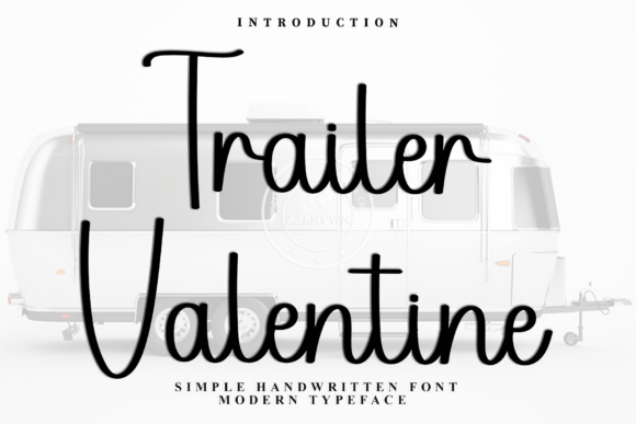 Trailer Valentine: A Script Typeface for Editorial Design