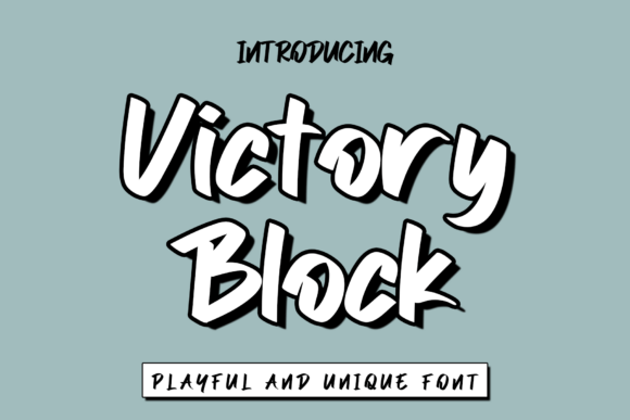 Victory Block: A Bold Display Typeface for High-Impact Campaigns