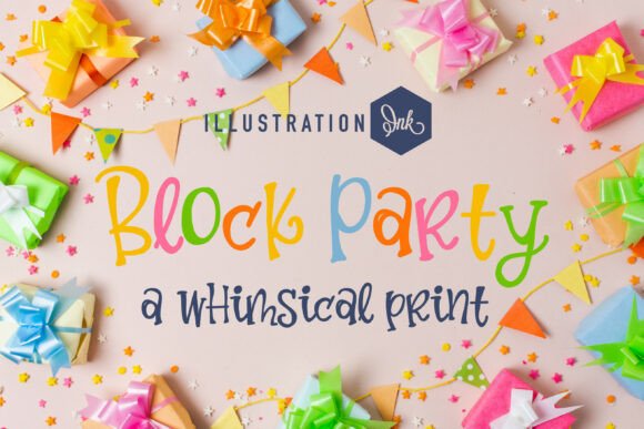 Zp Block Party Fn: A Whimsical Typeface for Handmade Brands